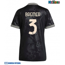 Camisa de Futebol Juventus Gleison Bremer #3 Equipamento Alternativo Mulheres 2025-26 Manga Curta